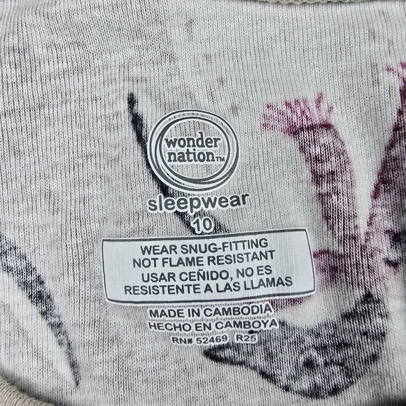 Wonder Nation 2pcs Penguin PJ Set, EUC, Size 10 - Picture 3 of 4